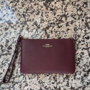 Coach Deep Wine Wristlet